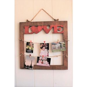 Rama foto, Heart Red, 55x55x1.5 cm, Maro imagine