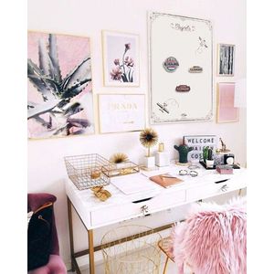 Organizator de perete, GLV0635, 50x70 cm, Alb imagine