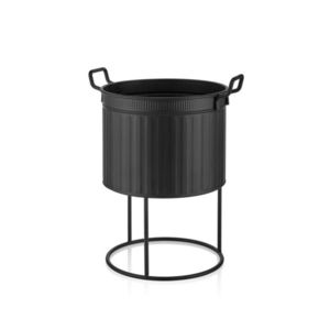 Ghiveci, SKS0017, 32x32x46 cm, Negru imagine