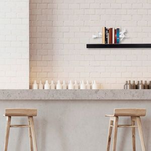 Opritor de carti, Kitap tutucu 3, 55x16x22 cm, Alb imagine