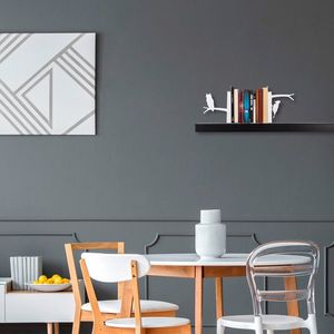 Opritor de carti, Kitap tutucu 6, 44x14x22 cm, Alb imagine