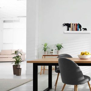 Opritor de carti, Kitap tutucu 1, 55x14x22 cm, Negru imagine