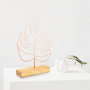 Decoratiune, Large Leaf, 30x41x4 cm, Cupru imagine