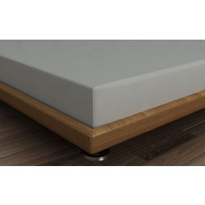 Cearceaf de pat cu elastic, 160x200 cm, 100% bumbac ranforce, Patik, Dark Grey, gri inchis imagine