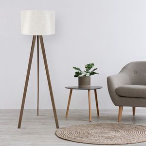 Lampadar, AYD-1200, Insignio, 38 x 140 cm, 1 x E27, 60W, alb/maro imagine