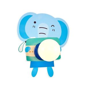 Aplica de perete copii, L1543 - Blue, Lightric, 19 x 16 x 6 cm, 1 x E27, 24W, albastru imagine