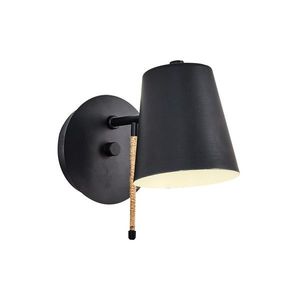 Aplica de perete, L1146 - Black, Lightric, 12 x 19 x 12 cm , 1 x E27, 40W, negru imagine