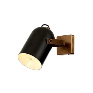 Lustra, Ar-1860-1E, Aurora, 12 x 30 cm, 1 x E27, 60W, negru/aramiu antic imagine