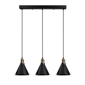 Lustra, Berceste - 251-S1, Sheen, 70 x 117 cm, 3 x E27, 40W, negru imagine