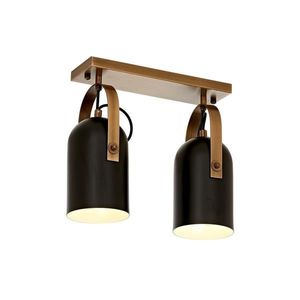 Lustra, Ar-1860-2Ey, Aurora, 32 x 10 x 30 cm, 2 x E27, 60W, negru/aramiu antic imagine