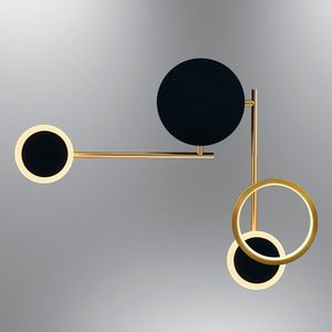 Aplica de perete, L1166 - Yellow, Lightric, 40 x 47 x 9 cm, LED, 17W, galben imagine