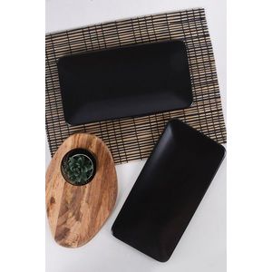 Set 2 platouri ST032002F956, Keramika, 33 cm, gresie imagine