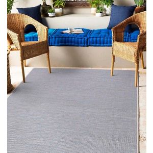 Covor, 02022A, 80x150 cm, Albastru / Crem imagine