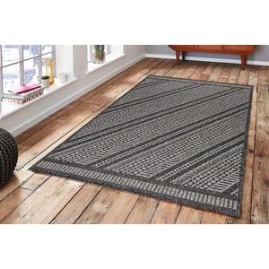 Covor, 08642A, 160x230 cm, Negru / Antracit imagine