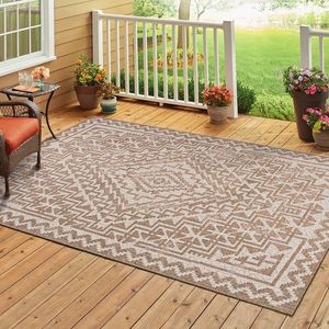 Covor, 02402A, 200x290 cm, Roșu crem / țiglă imagine