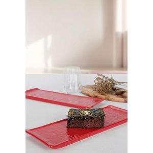 Set platouri servire, Hermia, 275KRM1197, Rosu imagine