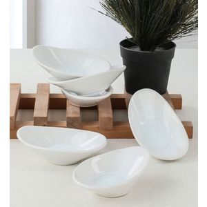 Set boluri ceramice pentru sos, Hermia, 275KRM1479, Antibacterian, Alb imagine