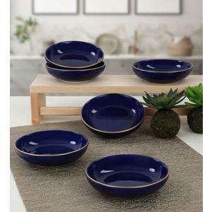 Set boluri ceramice pentru sos, Hermia, 275KRM1457, Antibacterian, Cobalt imagine