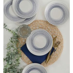 Set farfurii din ceramica pentru desert, Hermia, 275KRM1384, Antibacterian, Multicolor imagine