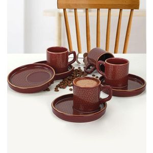 Set cesti de cafea, Hermia, 275KRM1539, Antibacterian, Mov imagine