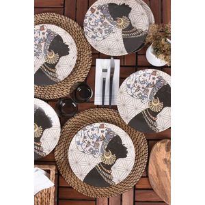 Set platouri servire, Hermia, 275KRM1348, Antibacterian, Multicolor imagine