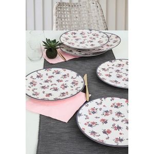 Set platouri servire, Hermia, 275KRM1709, Antibacterian, Alb/Roz imagine