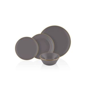 Serviciu de masa, Hermia, 742TMA3329, Farfurie: 20 cm (6 bucăți), Gri imagine