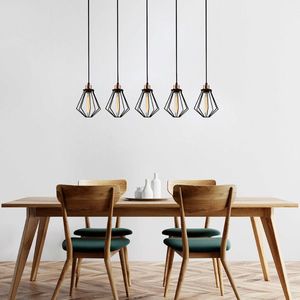 Lustra, Opviq, 525NOR1478, Negru/Bronz imagine