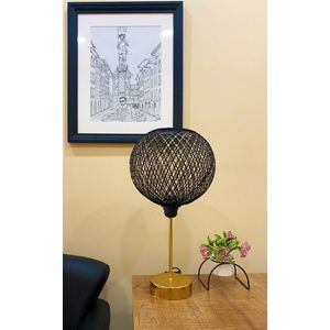 Lampa de masa, Opviq, 390FLH1722, Negru imagine