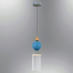 Lustra, Opviq, 414LRC1368, Albastru imagine