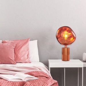 Lampa de masa, Opviq, 414LRC1271, Auriu roz imagine