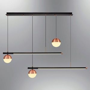 Lustra, Opviq, 414LRC1243, Negru imagine