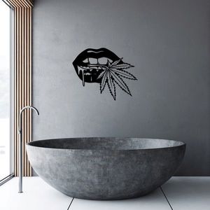 Decoratiune de perete, Lips 5, Dimensiune: 65 x 53 cm, Negru imagine