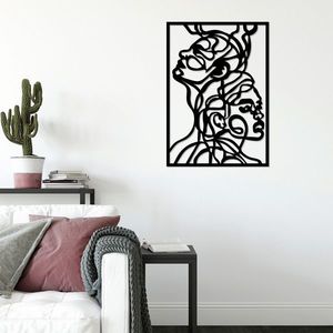 Decoratiune de perete, Inner, Dimensiune: 60 x 85 cm, Negru imagine