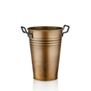 Vaza, GLV0571, 30x22x29 cm, Auriu imagine