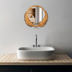 Oglinda decorativa, Palm Mirror S, Dimensiune: 34 x 35 cm, Bronz imagine