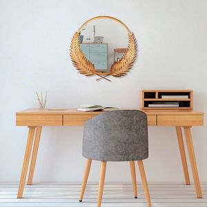 Oglinda decorativa, Palm Mirror L, Dimensiune: 57 x 59 cm, Bronz imagine