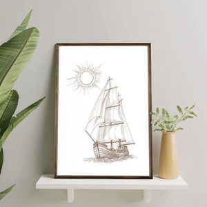 Tablou decorativ, TD001, Desenat manual, Natural imagine