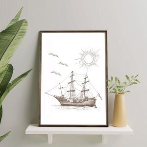 Tablou decorativ, TD003, Desenat manual, Natural imagine