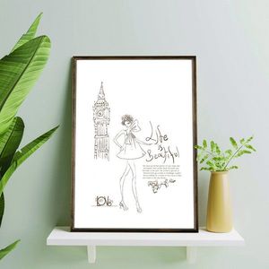 Tablou decorativ, TD004, Desenat manual, Natural imagine