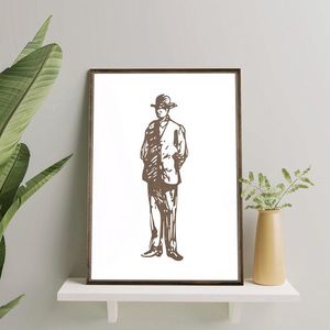 Tablou decorativ, TD013, Desenat manual, Natural imagine