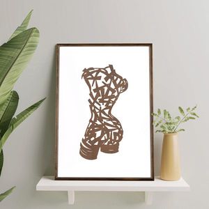 Tablou decorativ, TD031, Desenat manual, Natural imagine