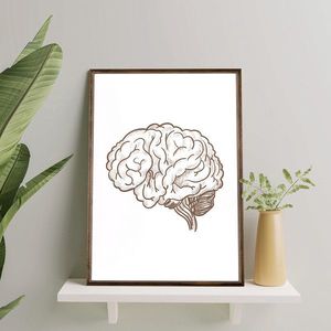 Tablou decorativ, TD038, Desenat manual, Natural imagine