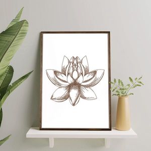 Tablou decorativ, TD043, Desenat manual, Natural imagine