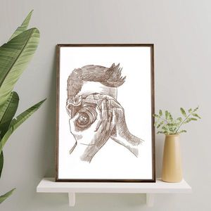 Tablou decorativ, TD052, Desenat manual, Natural imagine