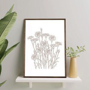 Tablou decorativ, TD055, Desenat manual, Natural imagine