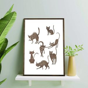 Tablou decorativ, TD056, Desenat manual, Natural imagine