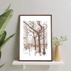 Tablou decorativ, TD071, Desenat manual, Natural imagine