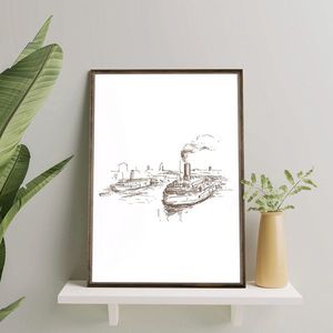 Tablou decorativ, TD075, Desenat manual, Natural imagine