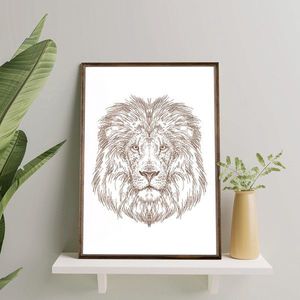 Tablou decorativ, TD084, Desenat manual, Natural imagine